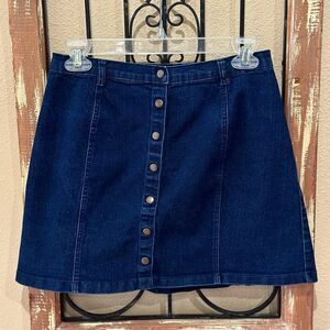 Forever 21 blue jean mini skirt